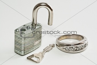 Ring unlocked with key