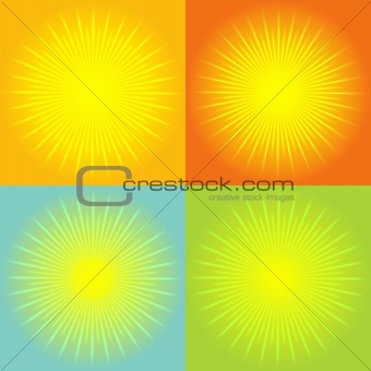 Sunburst abstract background