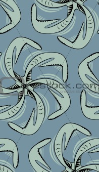 Seamless Squid Pinwheel 