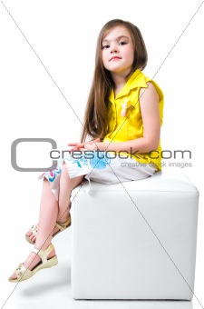 portrait of a pretty little girl
