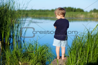 Boy near the river