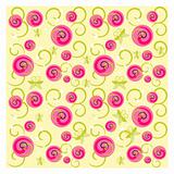 Abstract flower rose seamless pattern background