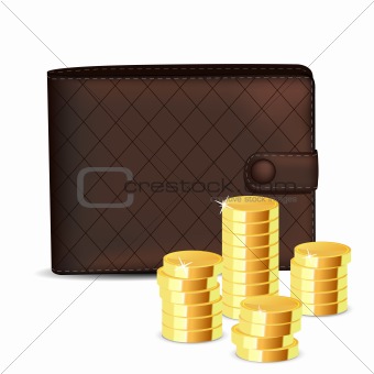 wallet with coin