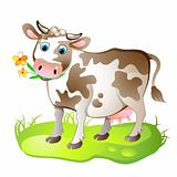 Cartoon character of cow