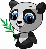 Cute panda vector illustration