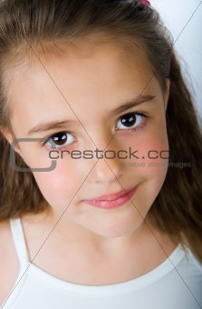 portrait of a pretty little girl