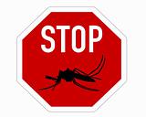 Stop sign for mosquito
