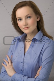 Portrait of the young business woman