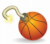 Basketball countdown illustration