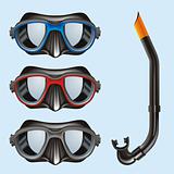Underwater Masks vector