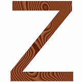 Wooden Letter Z