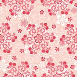 Abstract cherry blossoms pattern