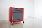 Isolated red toolbox