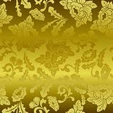 Seamless gold floral pattern