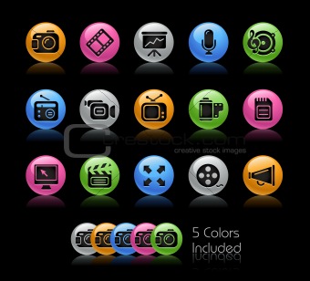 Multimedia Icons // Gelcolor Series