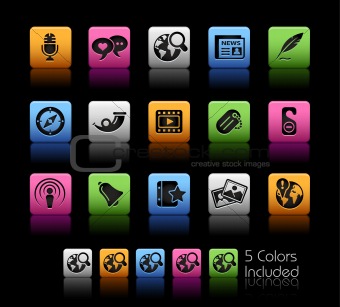 Social Media Icons // Colorbox Series