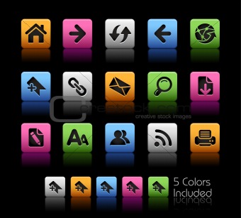Web Navigation Icons // Colorbox Series