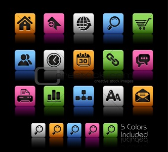Web Site & Internet Icons // Colorbox Series