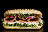 Ham and vegetable sandwich
