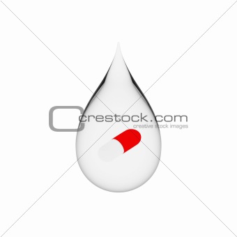 Pill in a Water Droplet concept