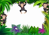 Chimpanzee cartoon vector
