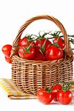 Basket of tomatoes.