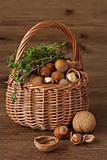Basket of nuts.