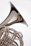 French Horn Silver Isolated On White