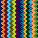 Geometric wavy lined seamless pattern