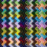 Geometric wavy lined seamless pattern