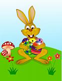 Easter bunny cartoon