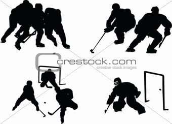 hockey silhouette collection