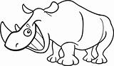 rhinoceros for coloring book