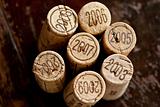 Bordeaux red wine bottle corks