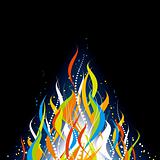 Abstract flame background