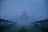 Taj Mahal in a fog