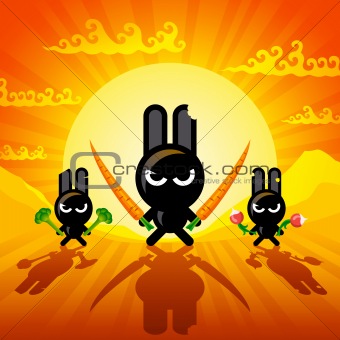 Ninja Rabbits