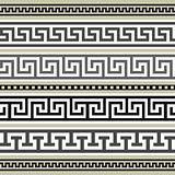 Set of greek geometric borders