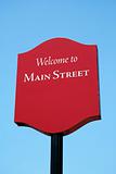Welcome to Main Street sign