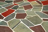 Colored stone walkway background