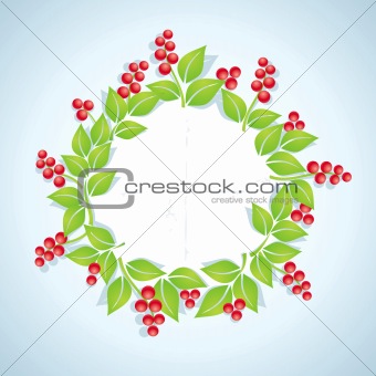 Wreath of red berries