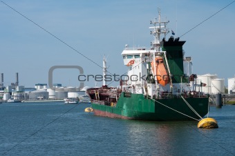moored tanker