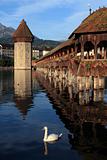 Lucerne Chapel bridge in Switzerland