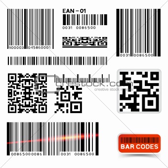 Vector Barcode Label Collection