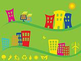 Green city using alternative energy
