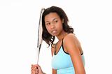 African American Tennis Girl