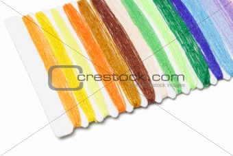 Multicolor sewing threads