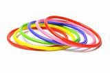 Colorful plastic bangles