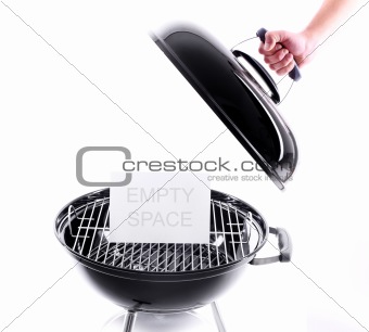 Open the grill