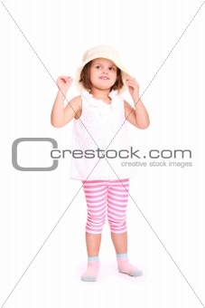 Little girl in a hat